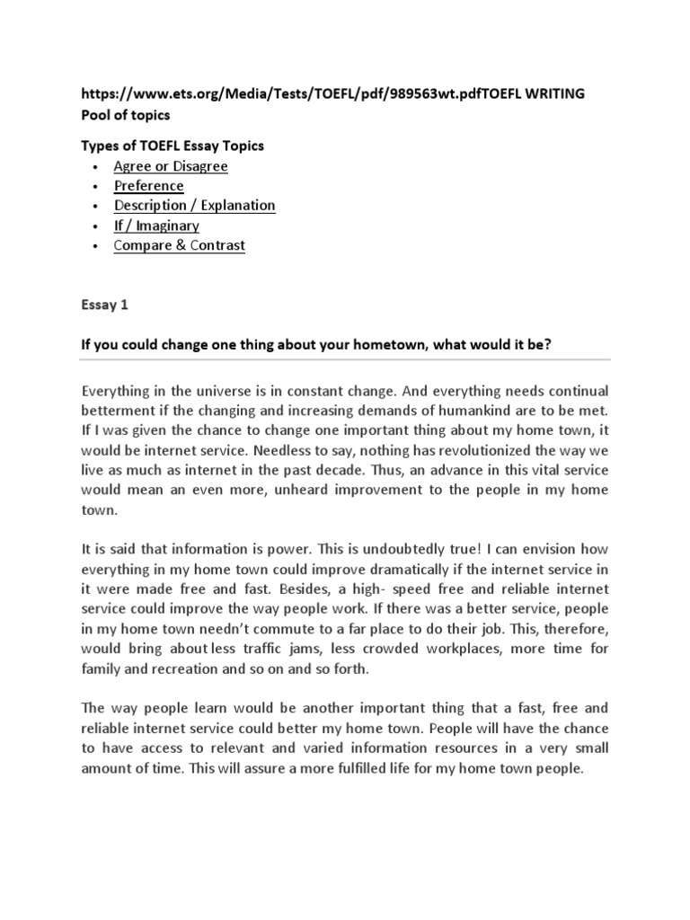 toefl writing template toefl essay topics